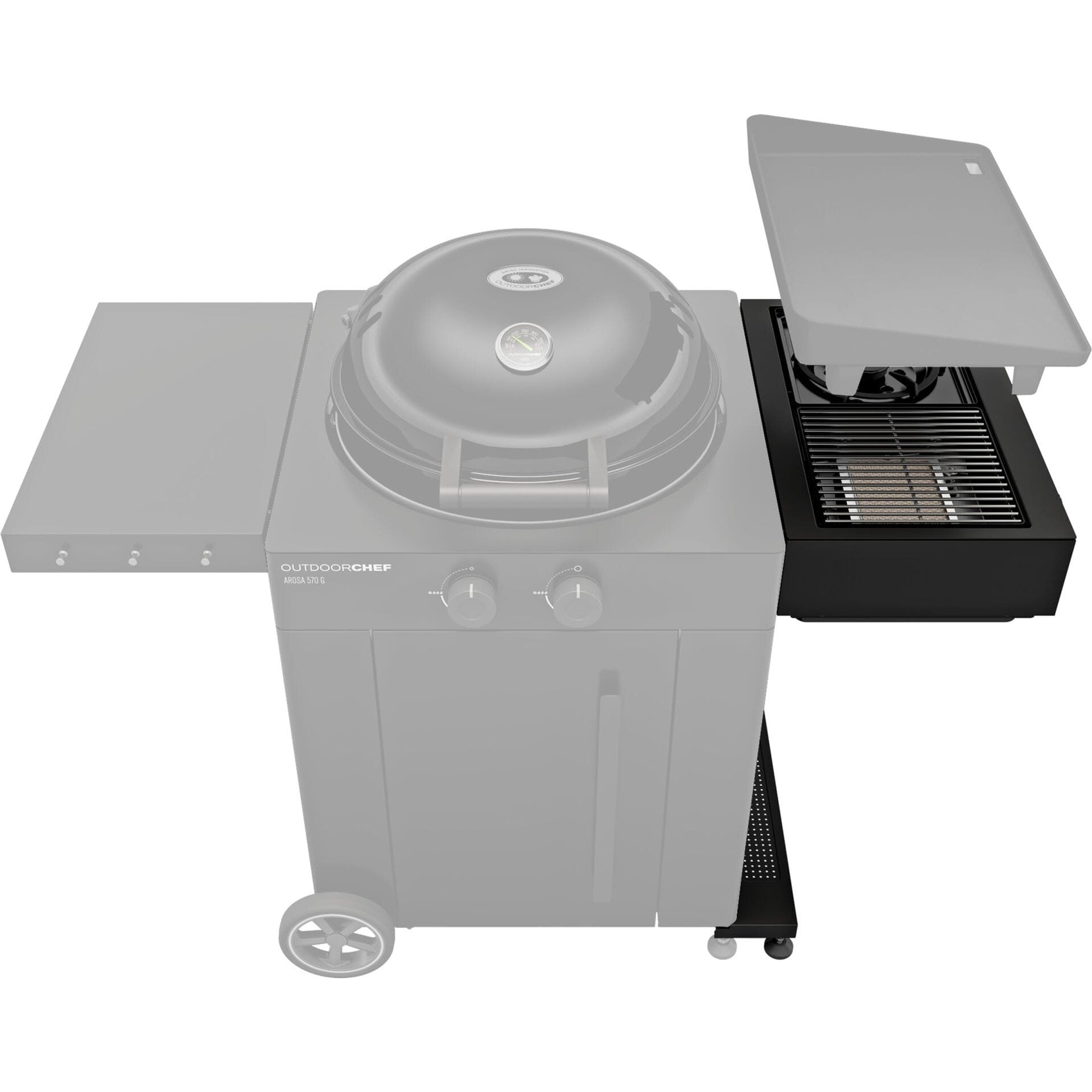 OutdoorChef Blazing/Cooking Zone Gas Burner Black