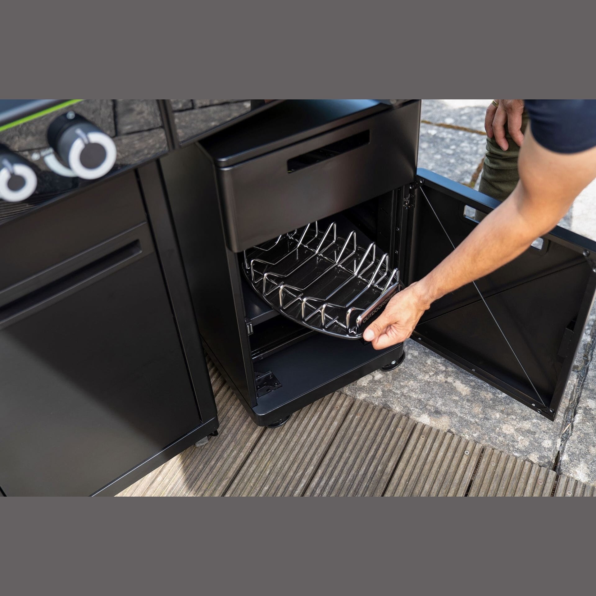OutdoorChef Grill Cabinet with Casters