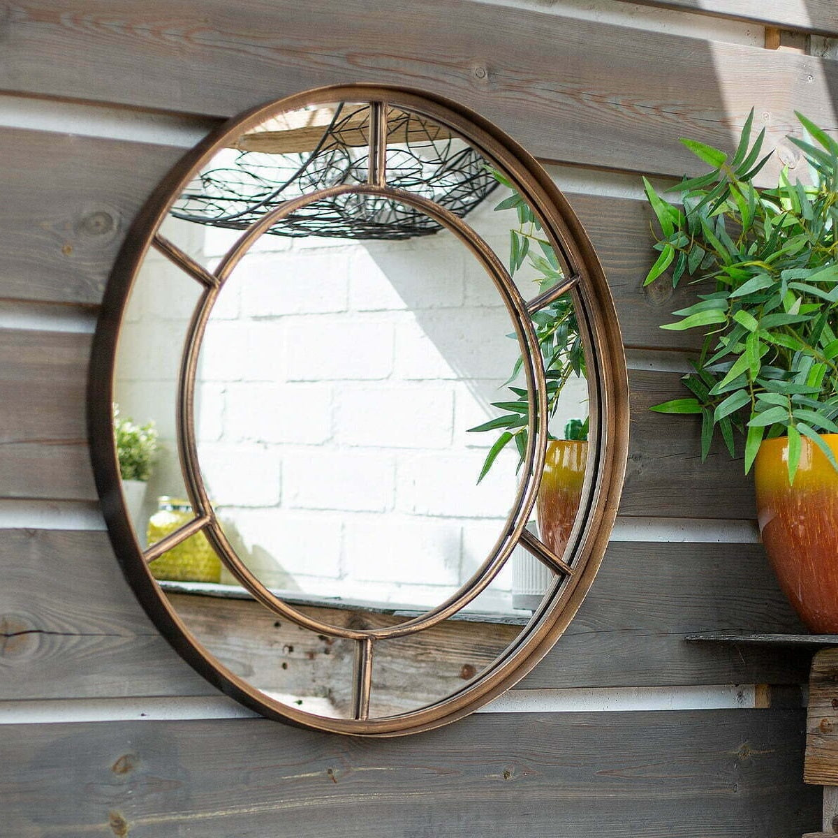 La Hacienda - Valencia Gold Round Mirror