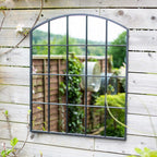 La Hacienda - Black Industrial Arch Mirror