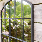 La Hacienda - Black Industrial Arch Mirror