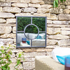 La Hacienda - Black Square Garden mirror