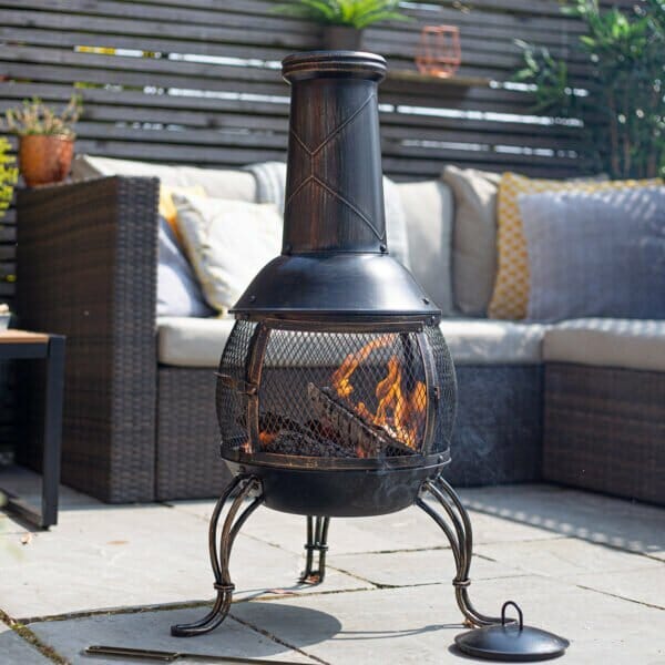 La Hacienda - Leon Mesh Steel Chimenea Large