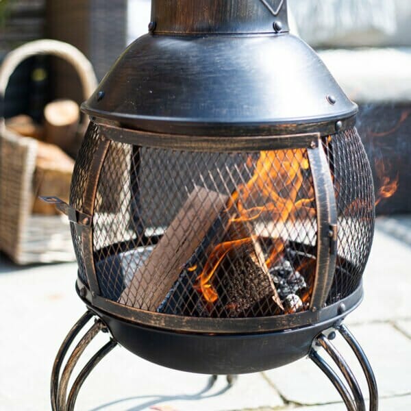 La Hacienda - Leon Mesh Steel Chimenea Large