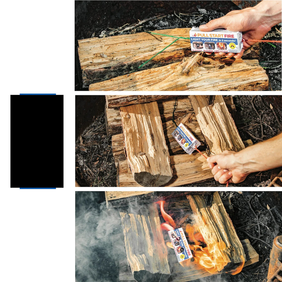 Pull Start Fire - 3 Pack