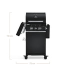 Burnhard FRED Jr. 2-Burner Gas Grill - Series 3 Black Edition