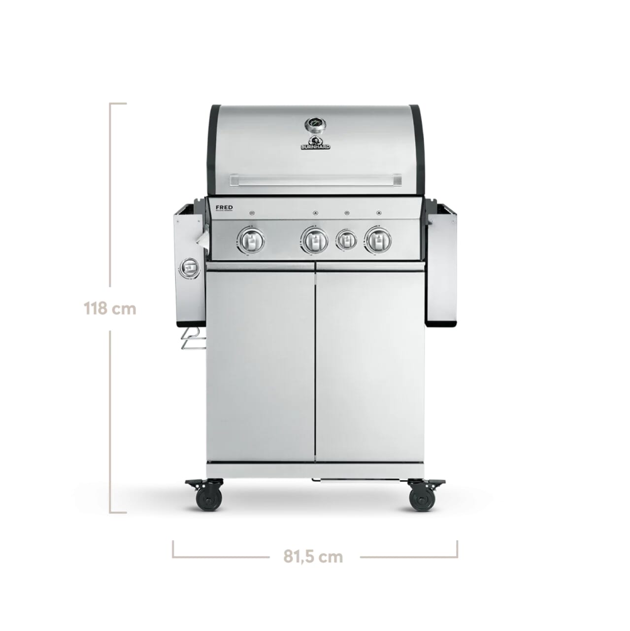 Burnhard FRED 3-Burner Gas Grill Deluxe - Series 3