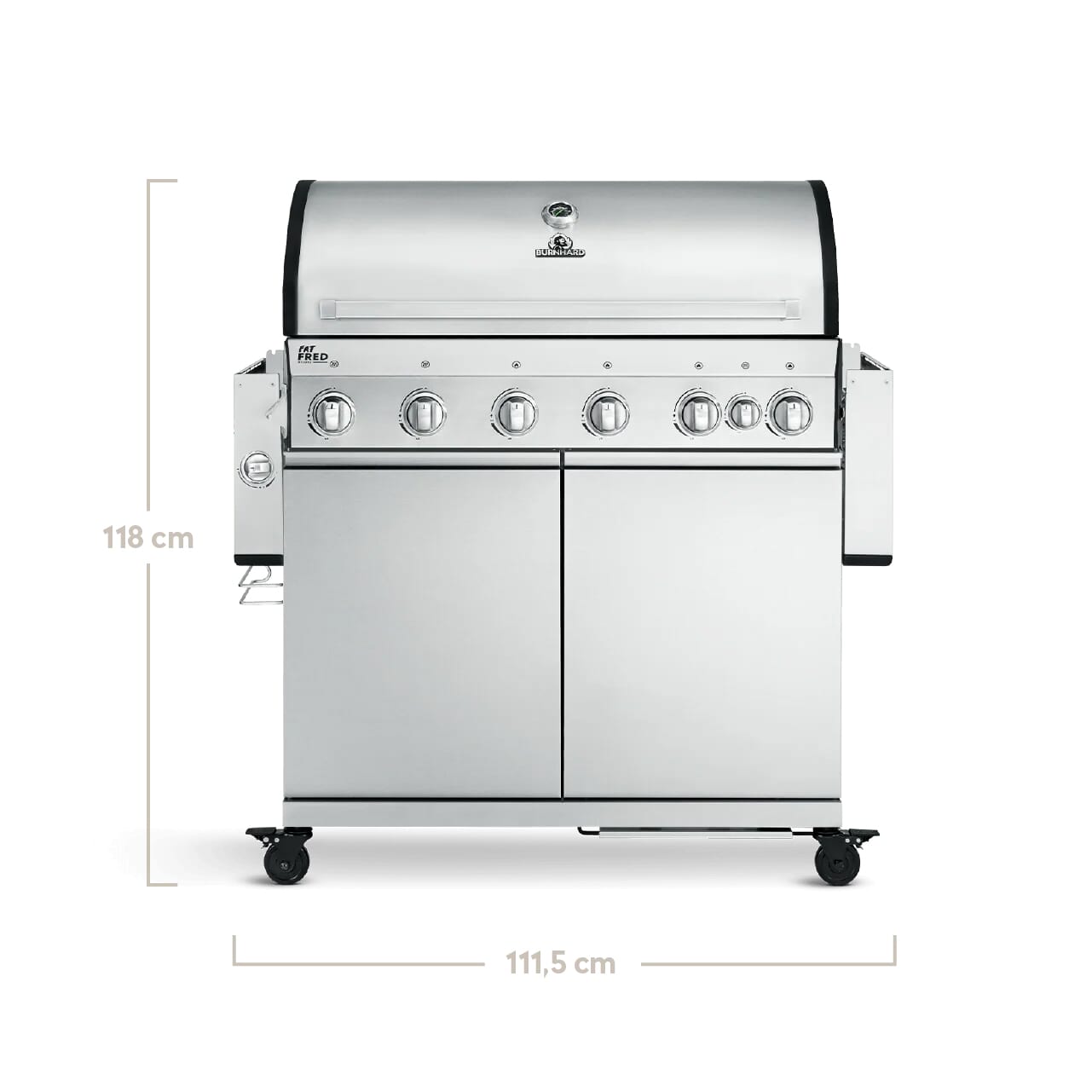 Burnhard Fat FRED 6-Burner Gas Grill Deluxe - Series 3