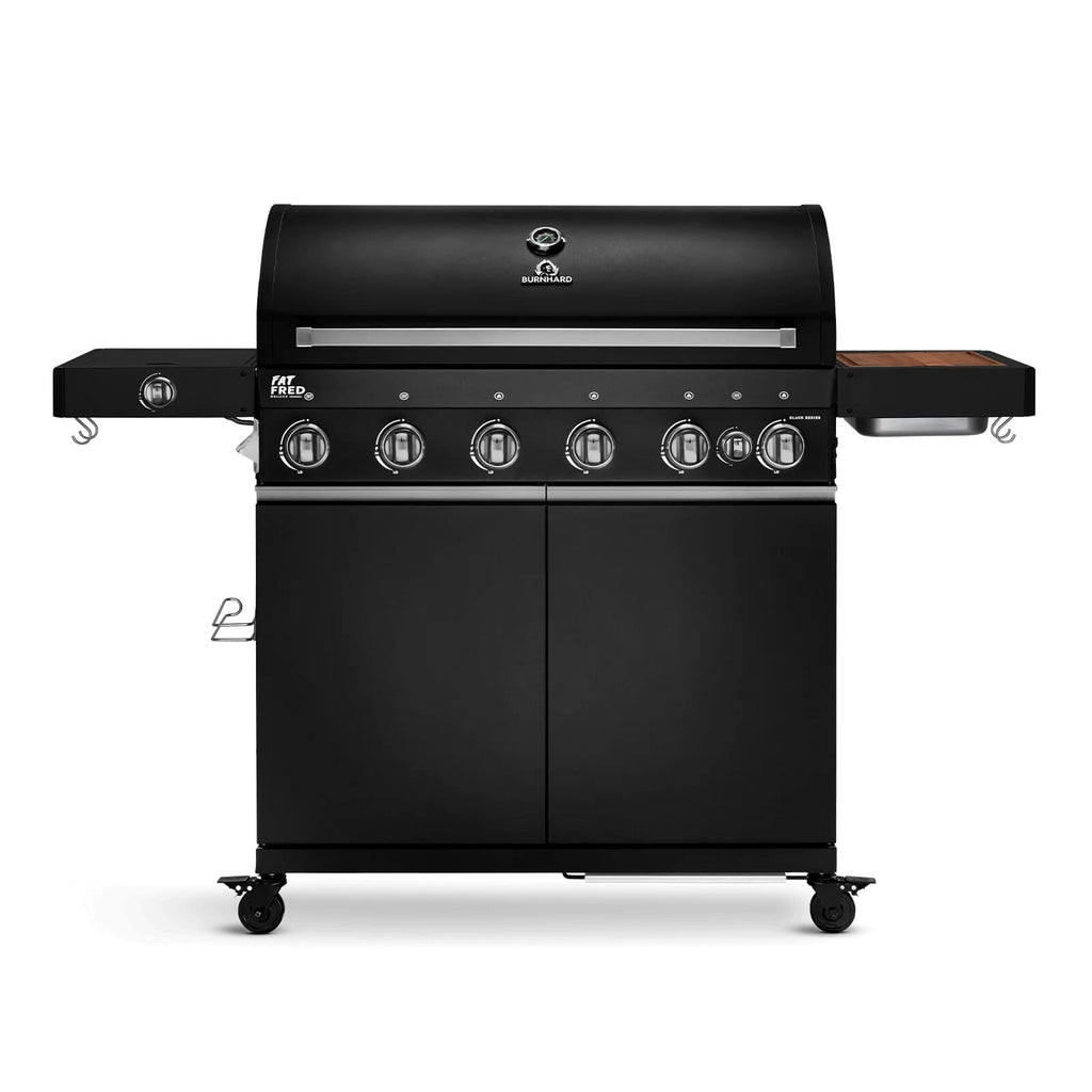 Burnhard Fat FRED 6-Burner Gas Grill Deluxe - Series 3 Black Edition