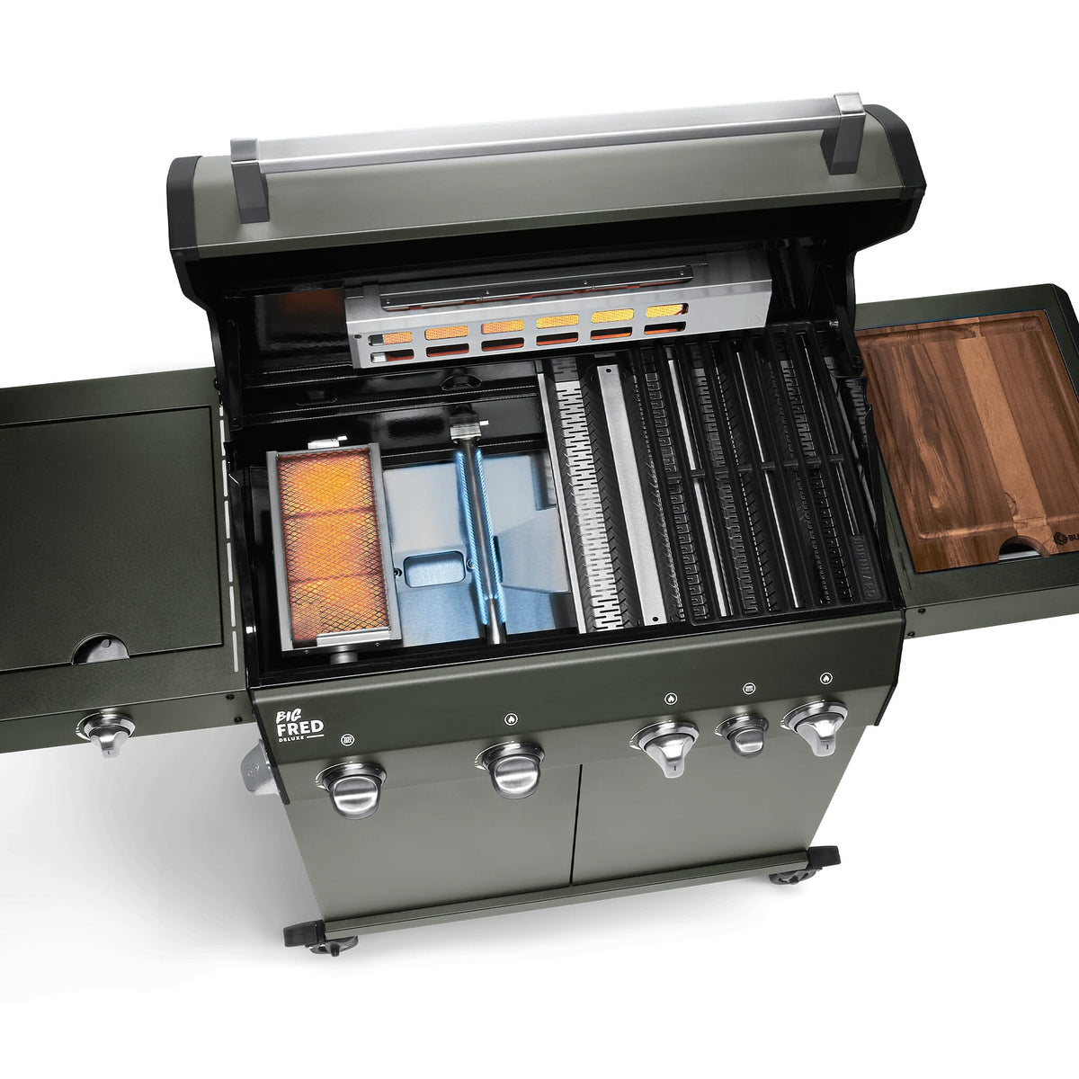 Burnhard Big FRED 4-Burner Gas Grill Deluxe - Green Edition
