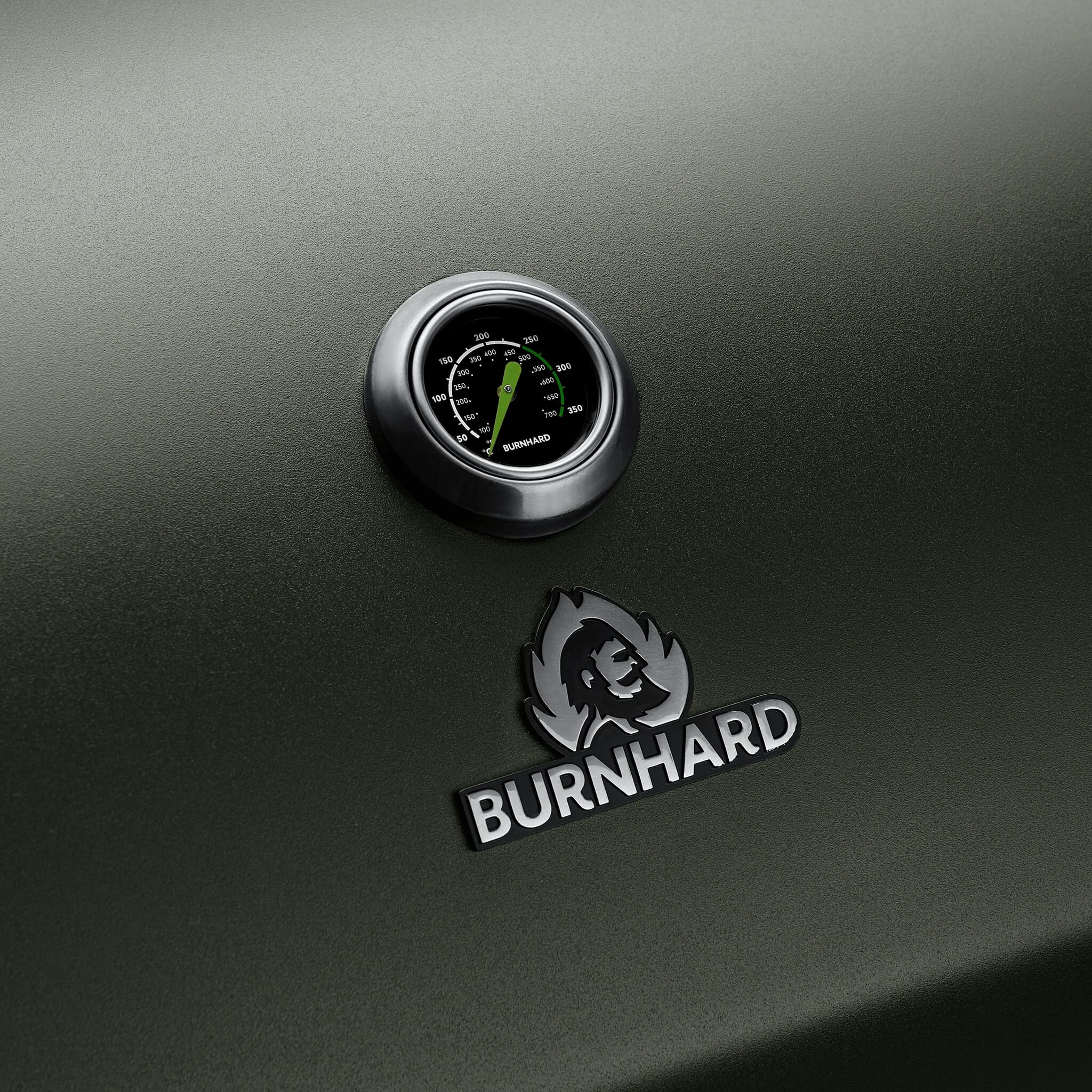 Burnhard Big FRED - Deluxe Gas Grill 4-Burner Green Edition - CastGrates