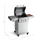 Burnhard FRED Jr. 2-Burner Gas Grill Deluxe - Series 3
