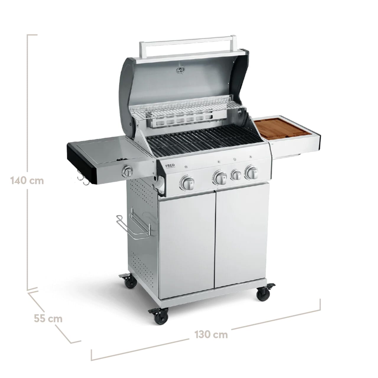 Burnhard FRED 3-Burner Gas Grill Deluxe - Series 3
