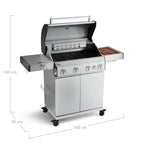 Burnhard Big FRED 4-Burner Gas Grill Deluxe - Series 3