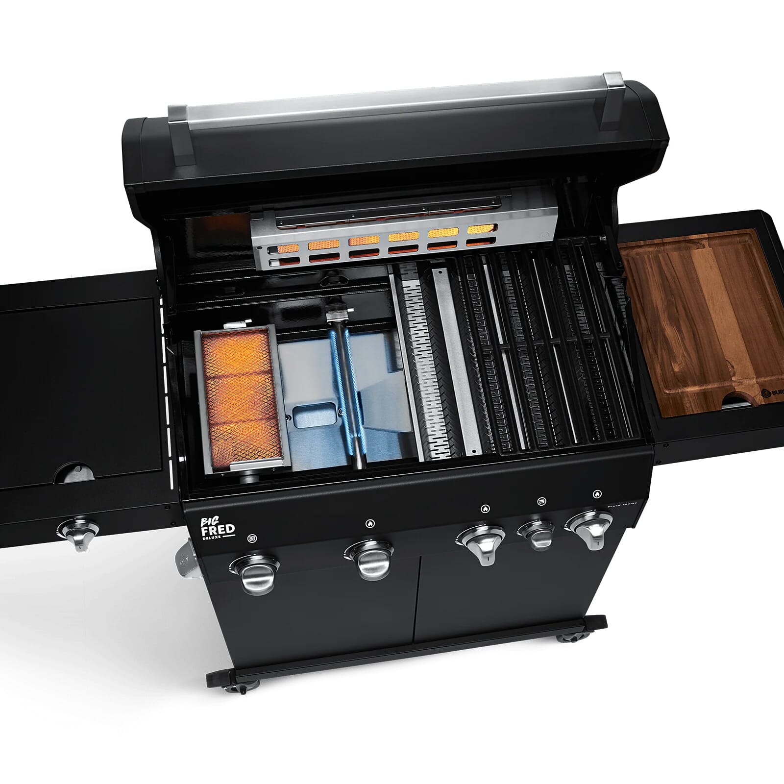Burnhard Big FRED 4-Burner Gas Grill Deluxe - Series 3 Black Edition