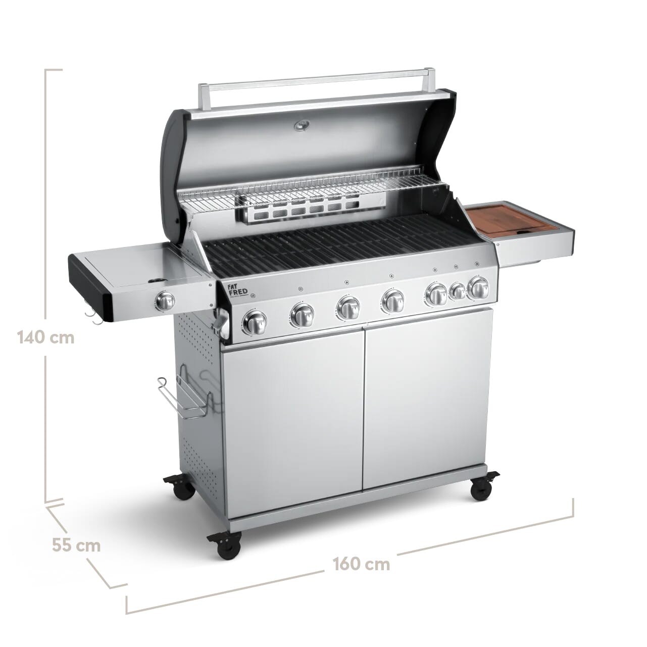 Burnhard Fat FRED 6-Burner Gas Grill Deluxe - Series 3
