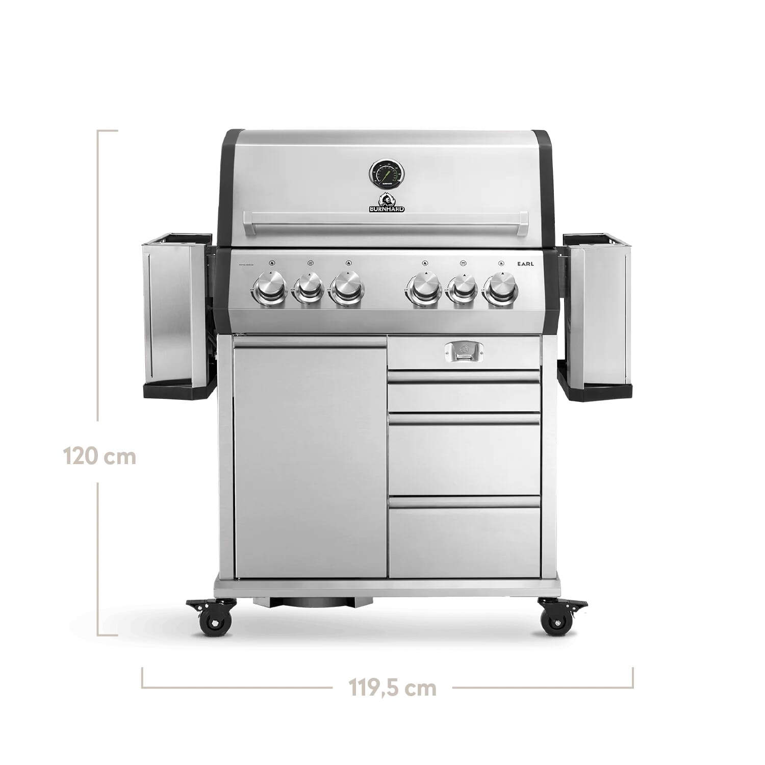 Burnhard Big EARL - 4-Burner Premium-Gas Grill 2025