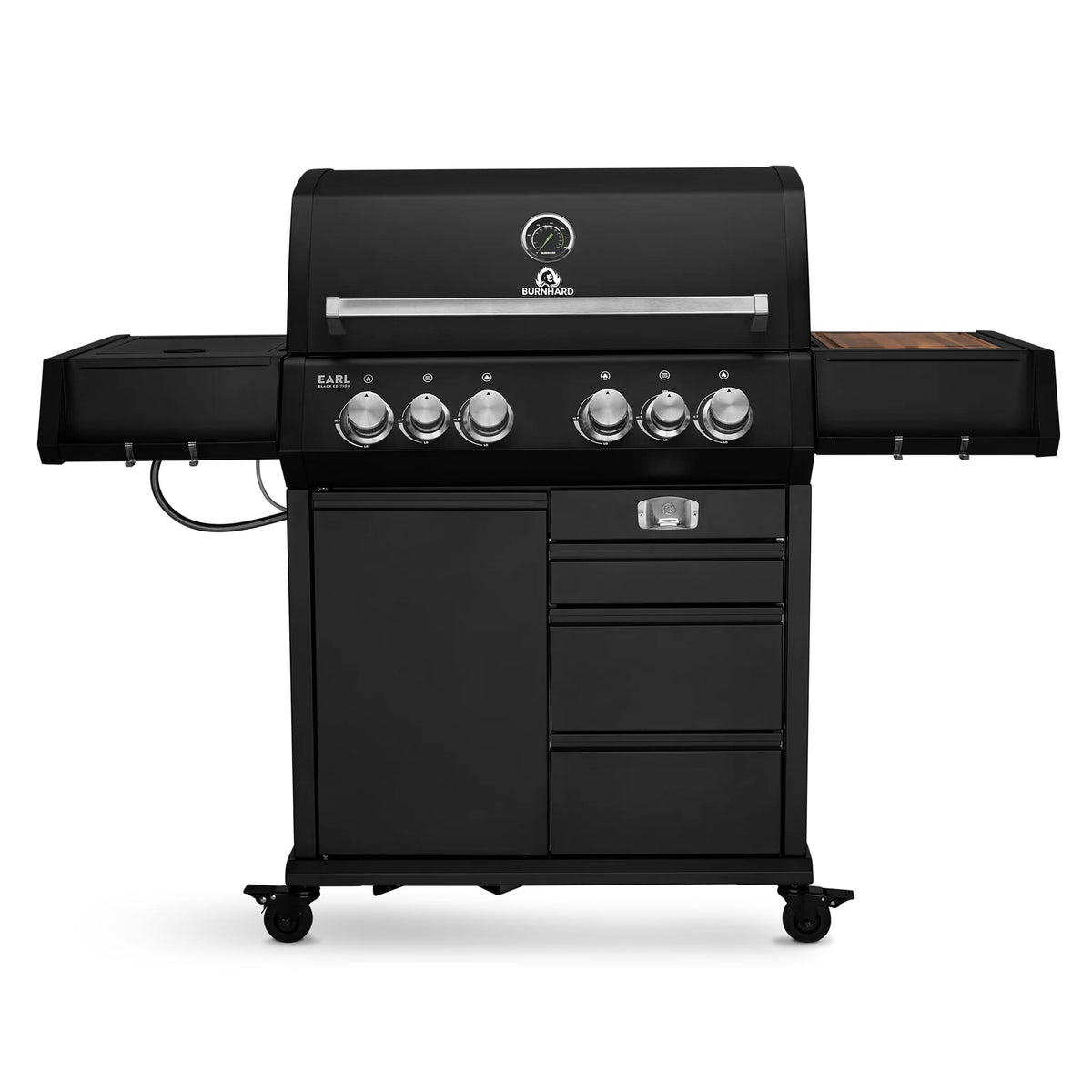 Burnhard Big EARL 4-Burner Premium Gas Grill 2025 - Black Edition Pro