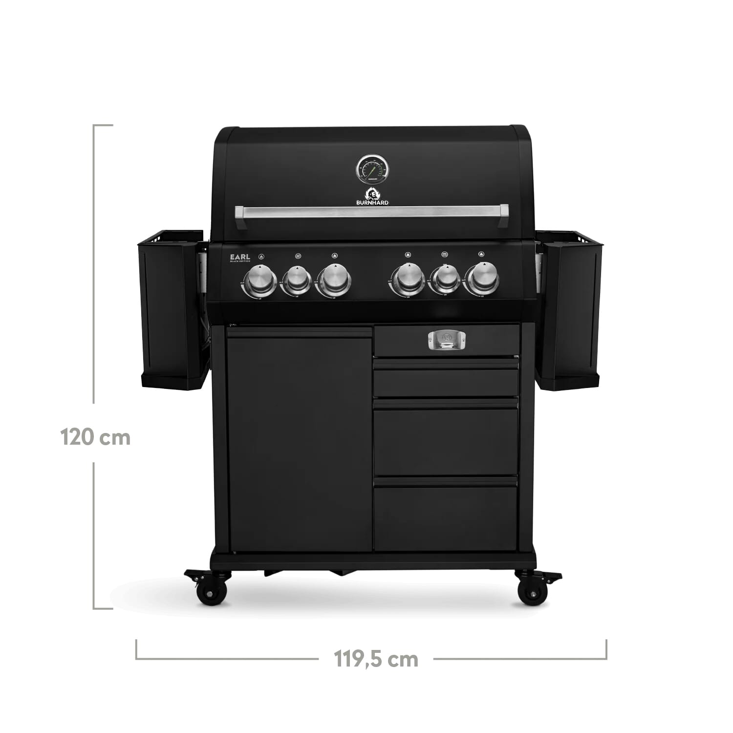 Burnhard Big EARL - 4-Burner Premium-Gas Grill - Black Edition 2025