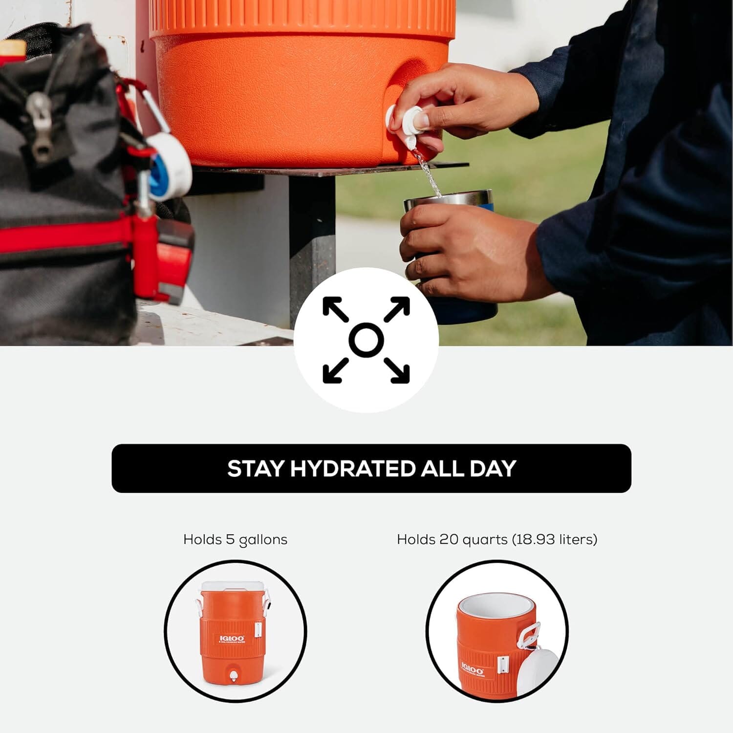 Igloo 5 Gallon Seat Top Water Cooler