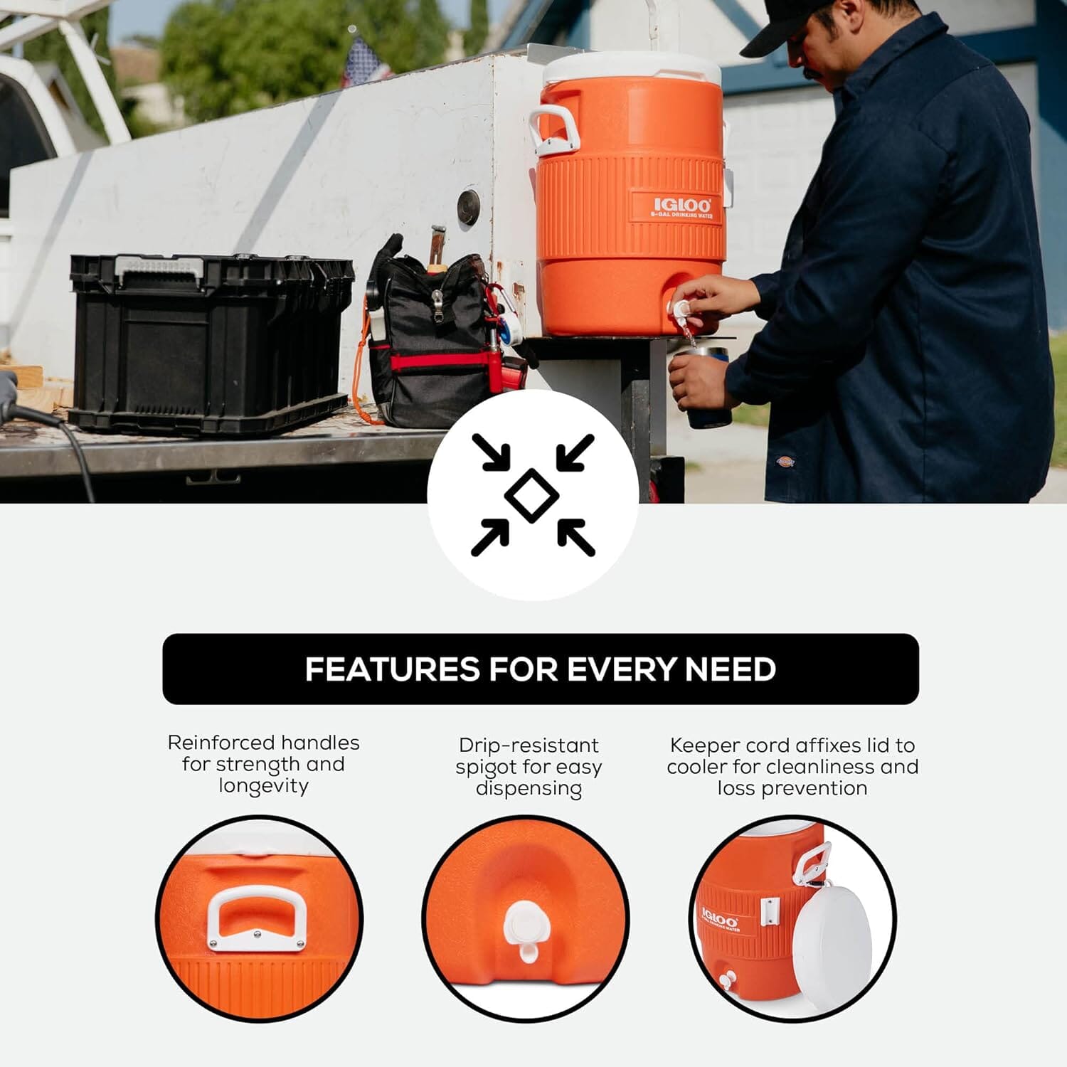 5 GALLON SEAT TOP, PASSIVE - EDC