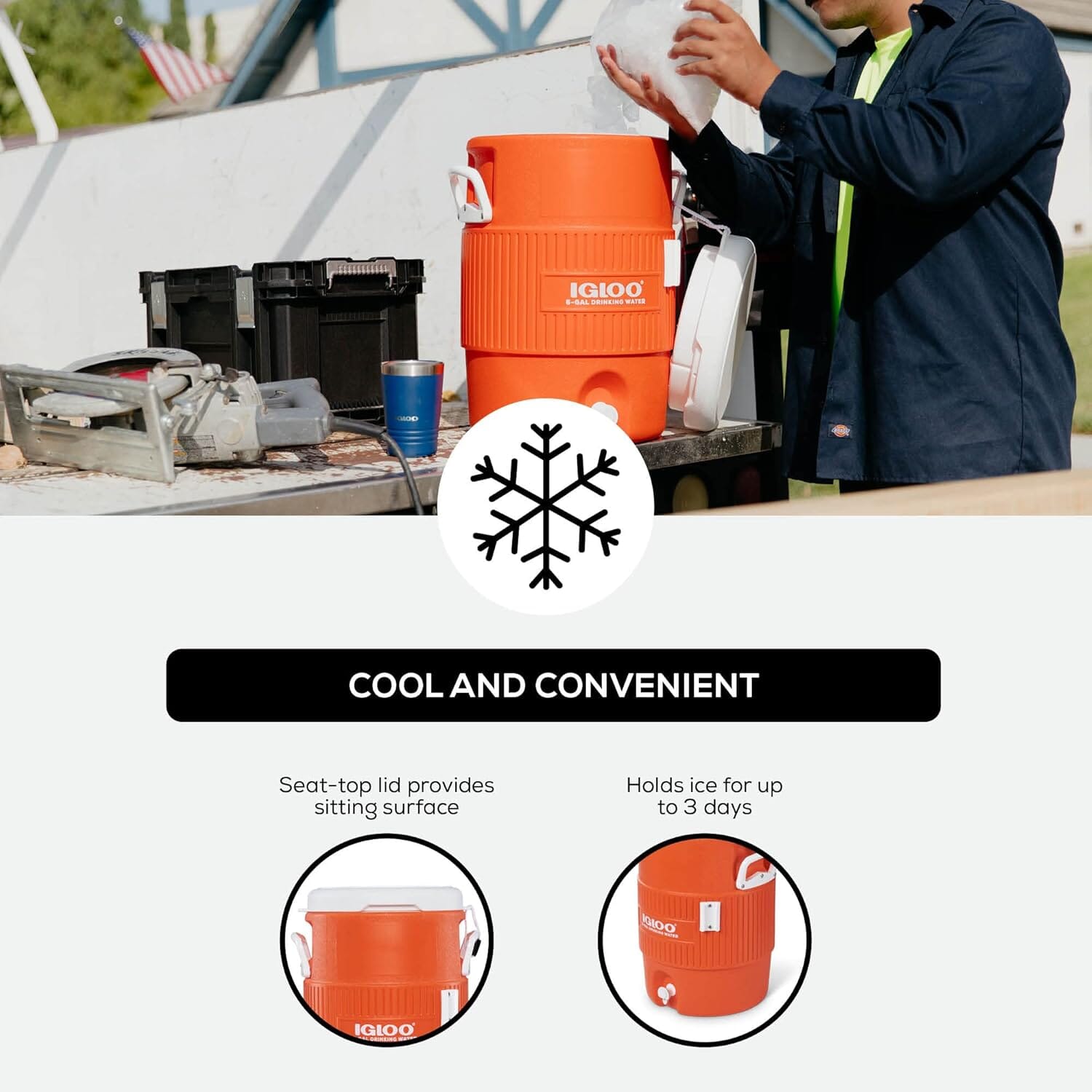 Igloo 5 Gallon Seat Top Water Cooler