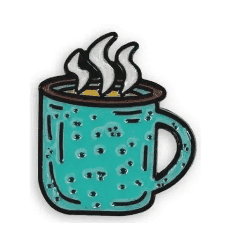 Barebones Enamel Pin - Mug