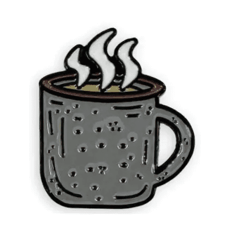 Barebones Enamel Pin - Mug