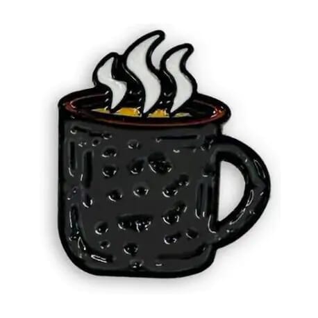 Barebones Enamel Pin - Mug