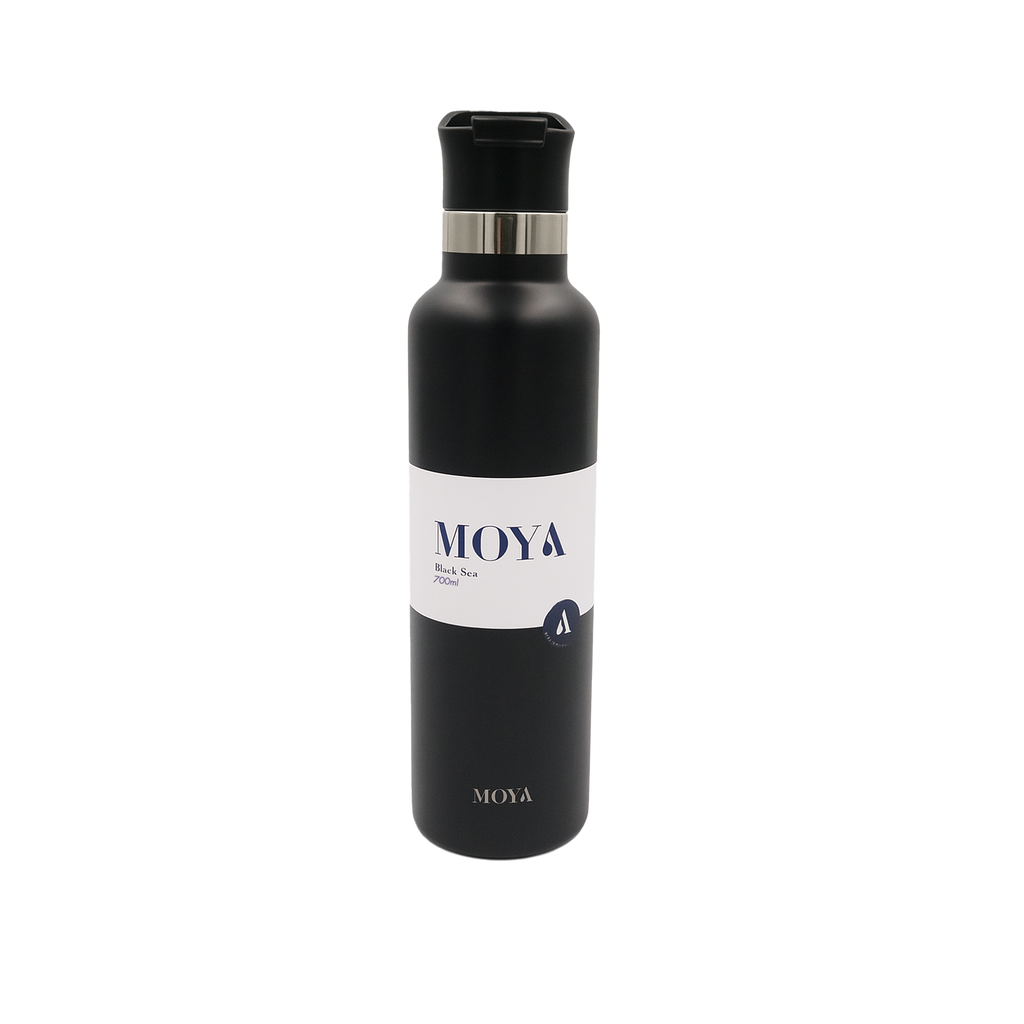 Black Sea 700ml Stainless Steel Water Bottles Spout