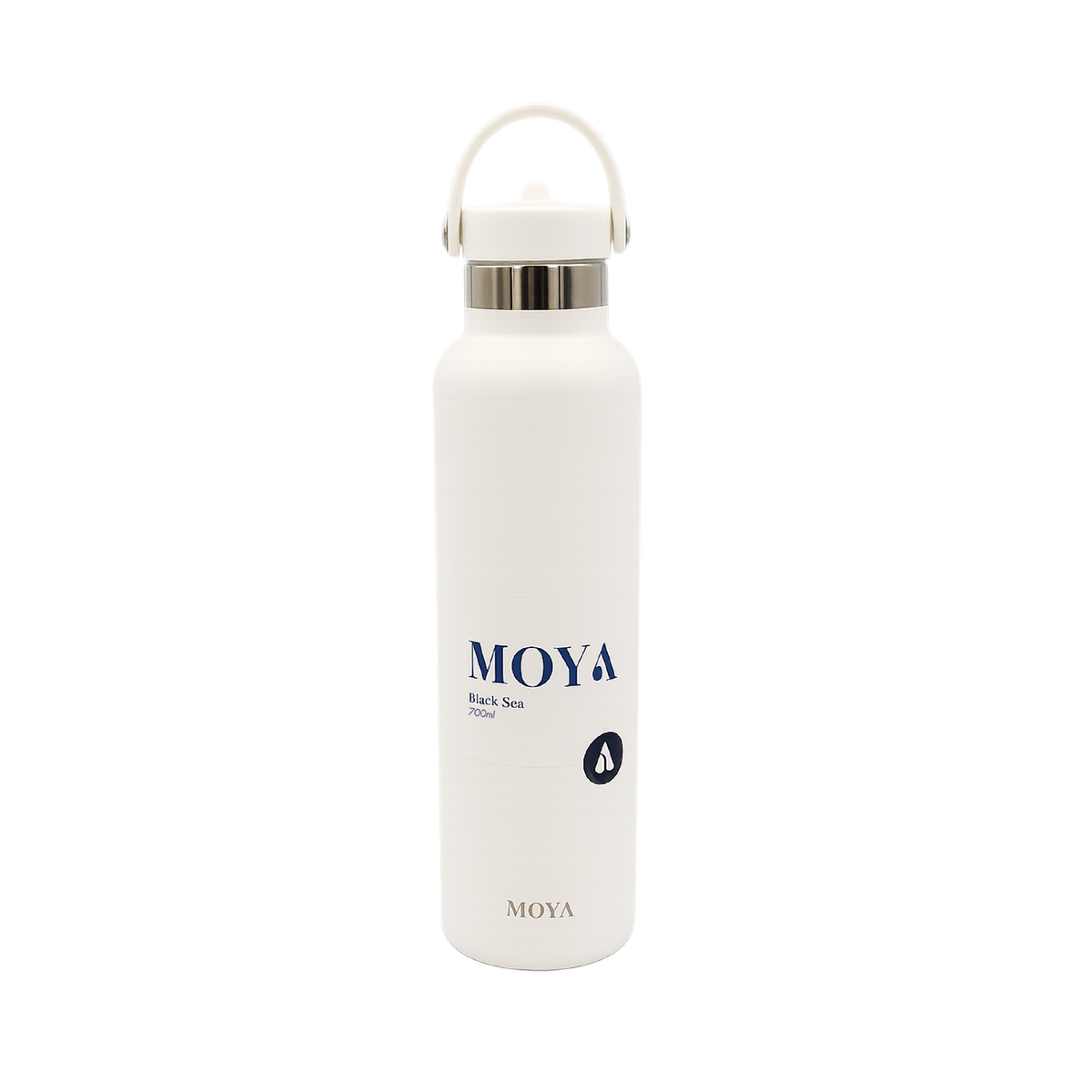 Black Sea 700ml Stainless Steel Water Bottles Straw