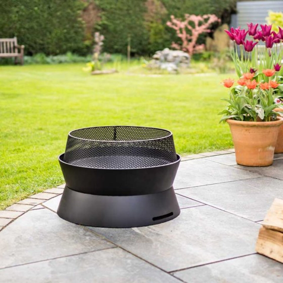 Bad Axe Flaming Timber Firepit