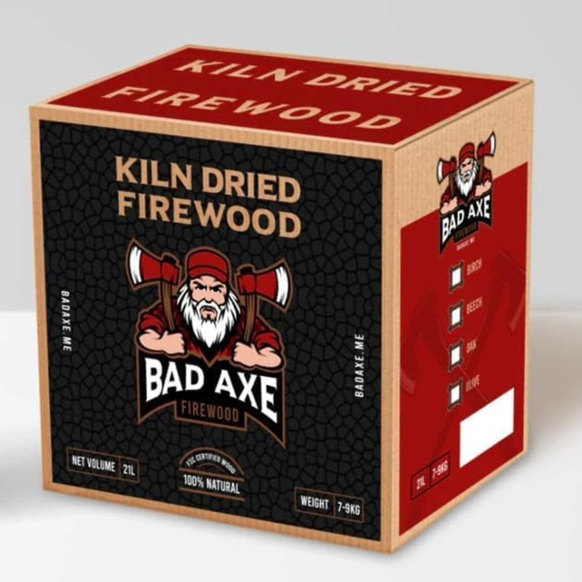 Bad Axe Olive Firewood 21L
