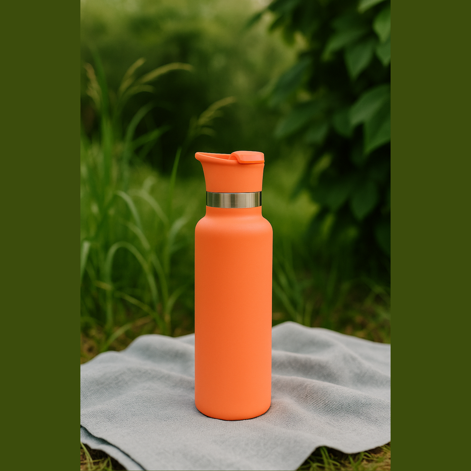 Black Sea 700ml Stainless Steel Water Bottles Spout