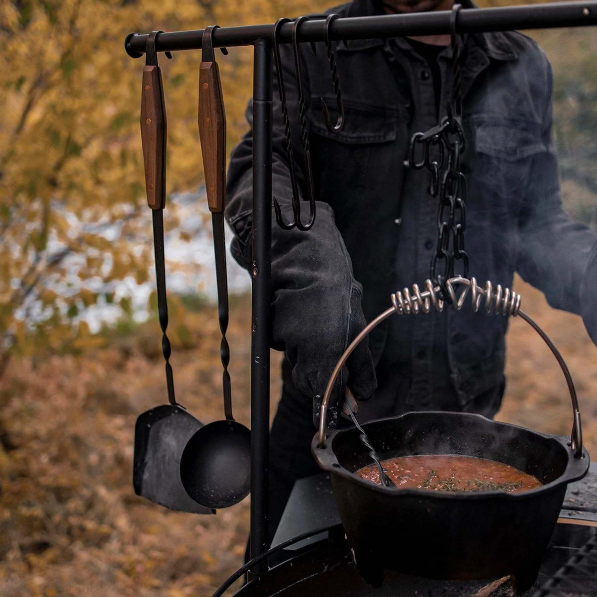 Barebones Cowboy Grill S-Hook and Chain Kit