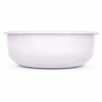 Barebones Rolled Enamelware Bowl Soft White