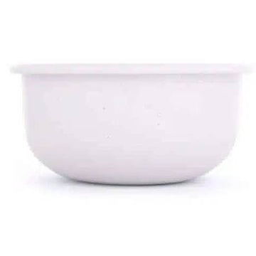 BareBones - Rolled Enamelware Side Bowl - Soft White