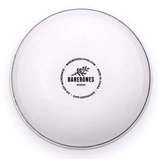 BareBones - Rolled Enamelware Side Bowl - Soft White