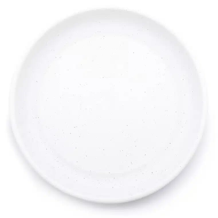BareBones - Rolled Enamelware Plate - Soft White