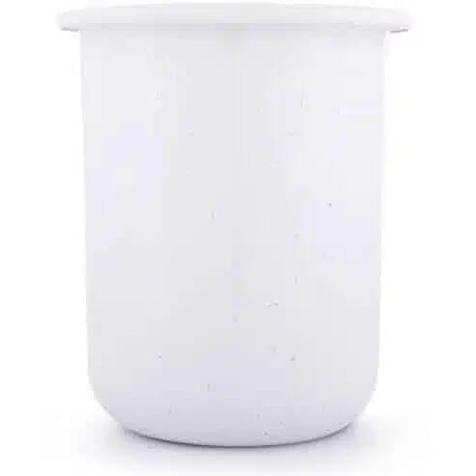 Barebones Rolled Enamelware Cup Soft White