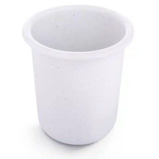 Barebones Rolled Enamelware Cup Soft White