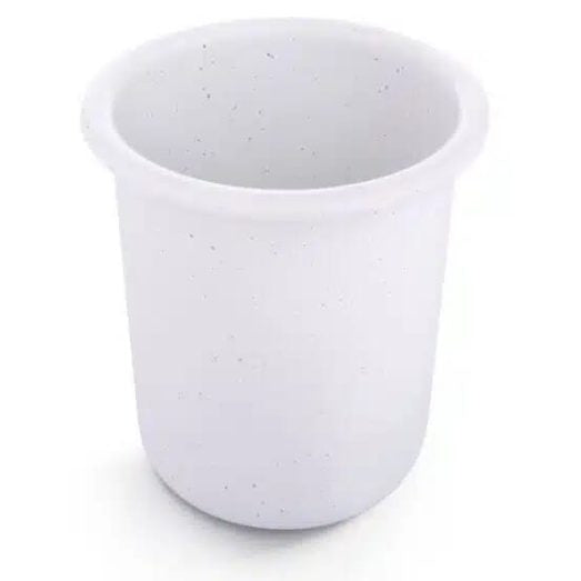 BareBones - Rolled Enamelware Cup - Soft White