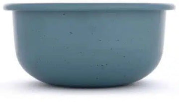 Barebones Rolled Enamelware Side Bowl Smoky Blue