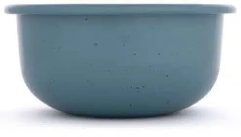 Barebones Rolled Enamelware Side Bowl Smoky Blue