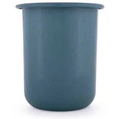 BareBones - Rolled Enamelware Cup - Smoky Blue