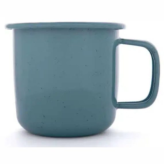 BareBones - Rolled Enamelware Mug Smoky Blue