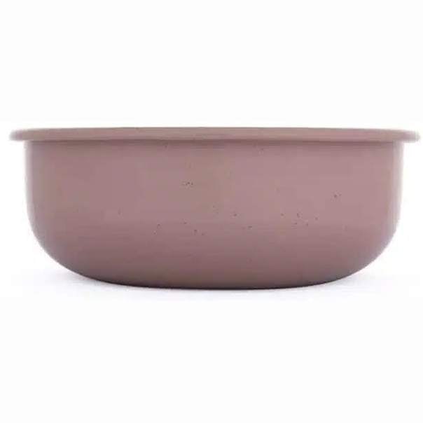 BareBones - Rolled Enamelware Bowl - Dusty Rose