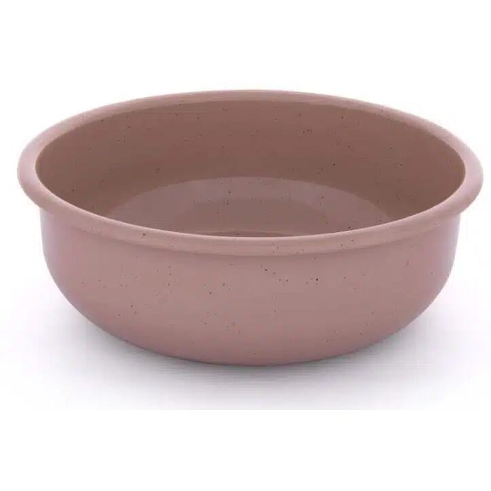 BareBones - Rolled Enamelware Bowl - Dusty Rose
