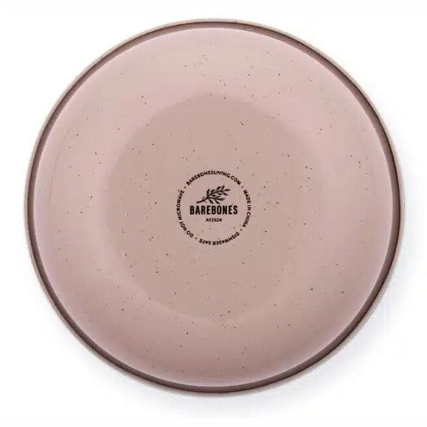 BareBones - Rolled Enamelware Bowl - Dusty Rose