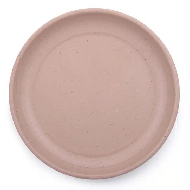 BareBones - Rolled Enamelware Plate - Dusty Rose